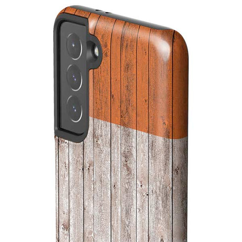 Ireland Flag Dark Wood Galaxy S21 5G Pro Case